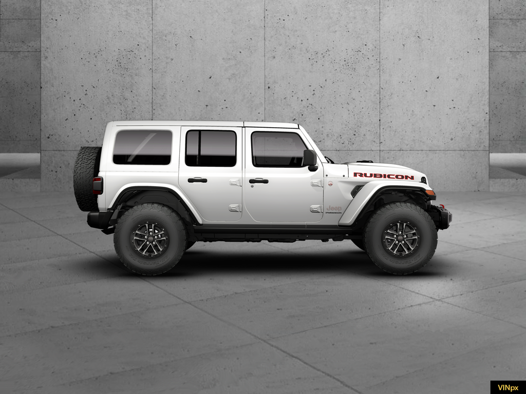 New 2026 Bright White Clear-Coat Exterior Paint Jeep Rubicon X image 8