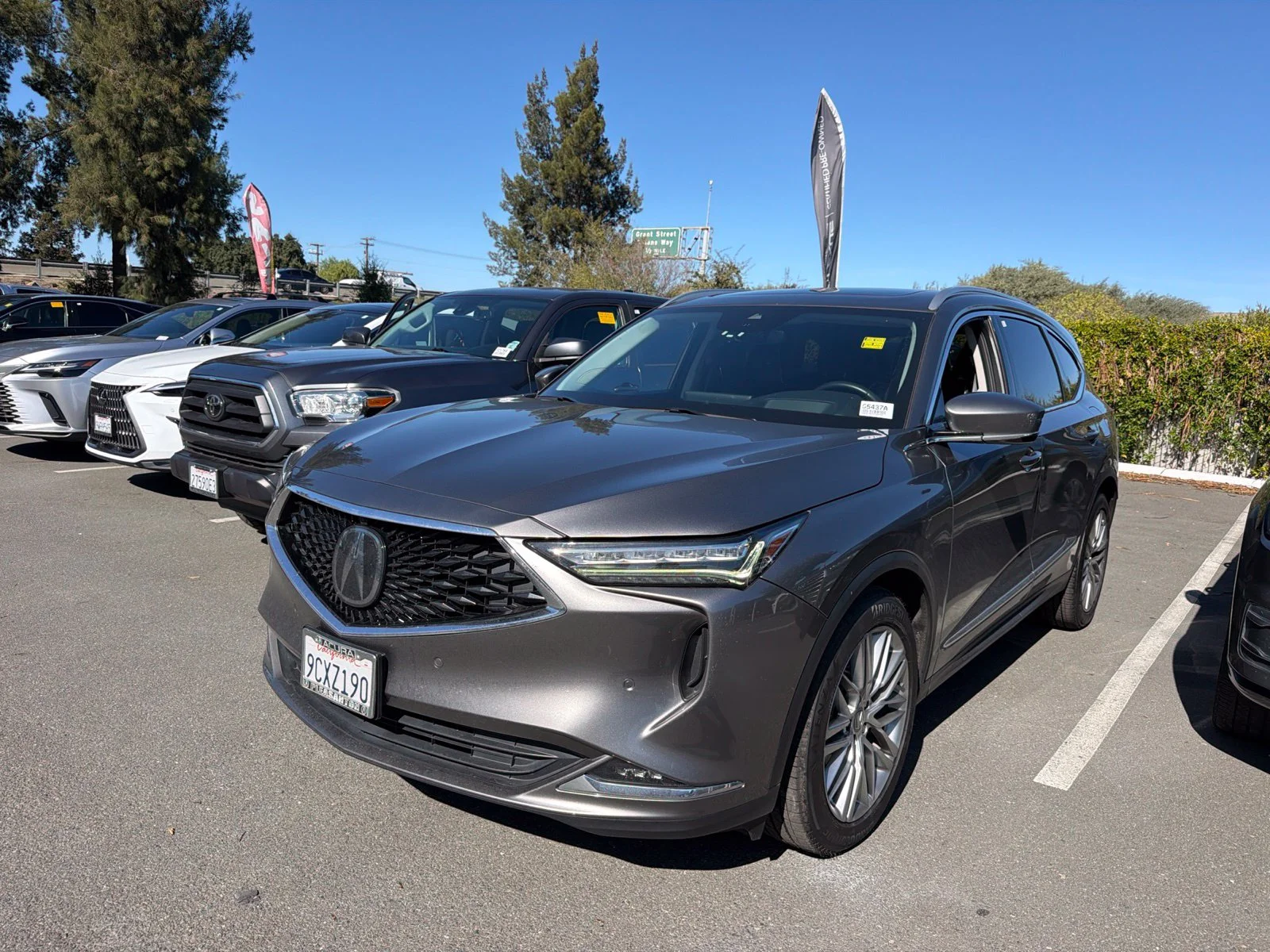 Used 2023 Liquid Carbon Metallic Acura Advance image 3