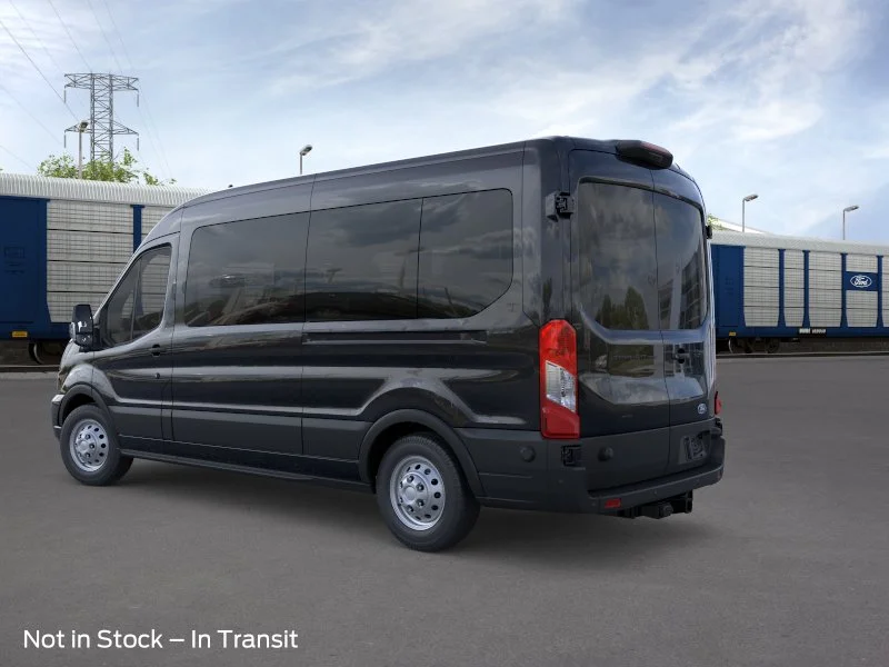 New 2026 Agate Black Metallic Ford Passenger Van XLT image 4
