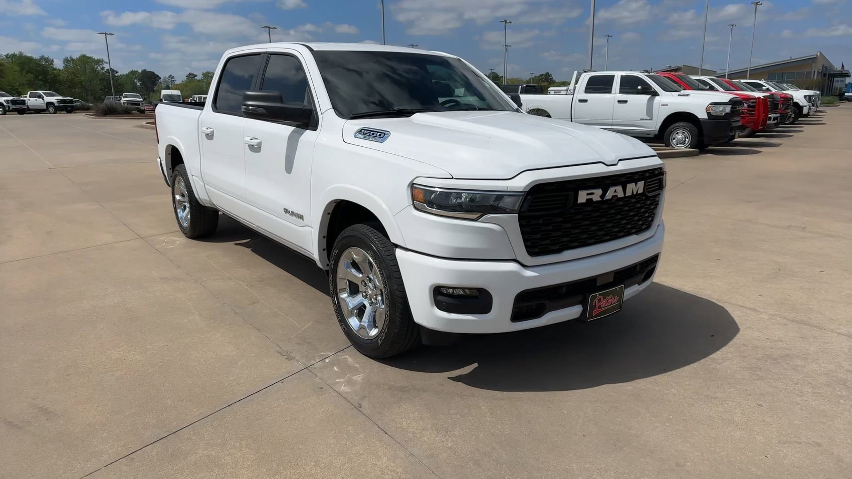 Used 2025 Bright White Clearcoat Ram Lone Star image 3
