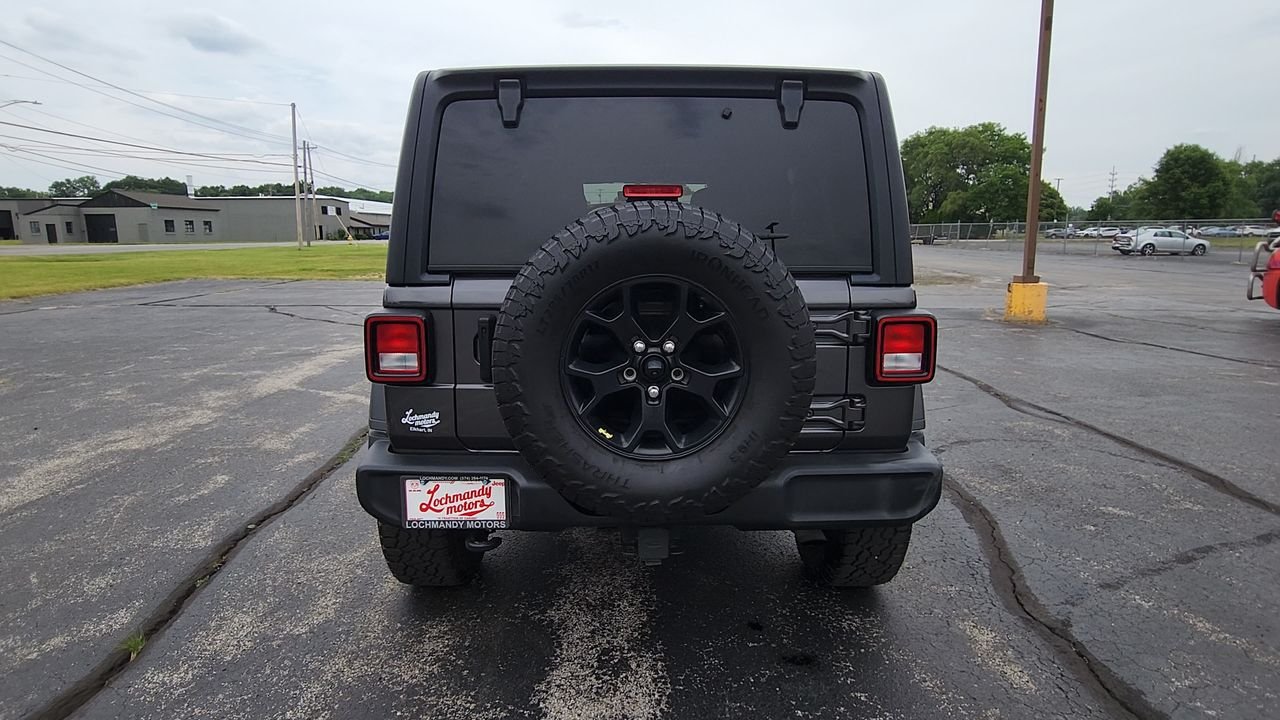 Used 2022 Granite Crystal Metallic Clearcoat Jeep Unlimited Willys image 7