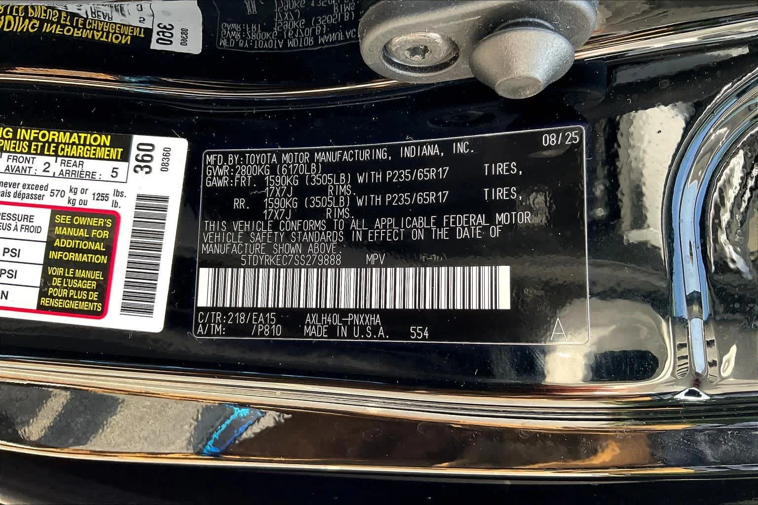 Certified Used 2025 Midnight Black Metallic Toyota XLE image 34
