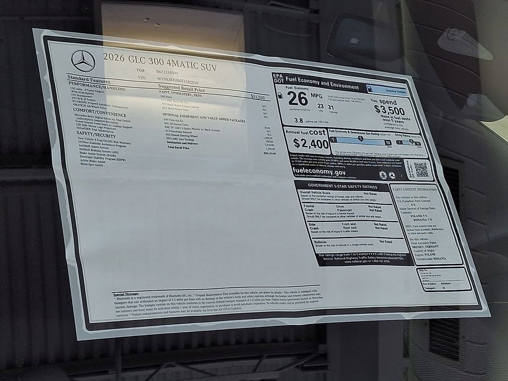 New 2026 Black Mercedes-Benz GLC 300 image 54