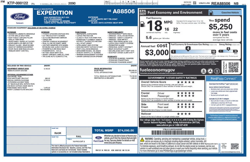 Certified Used 2024 White Ford XLT image 11
