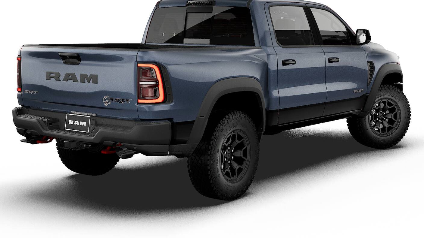 New 2027 Forged Blue Metallic Exterior Paint RAM TRX image 2