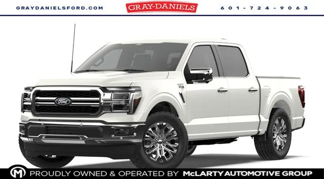 New 2026 Star White Metallic Tri-Coat Ford Lariat® image 1