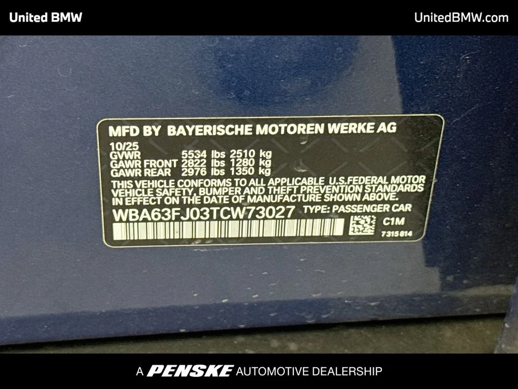 Certified Used 2026 Blue Metallic BMW 540i xDrive image 15