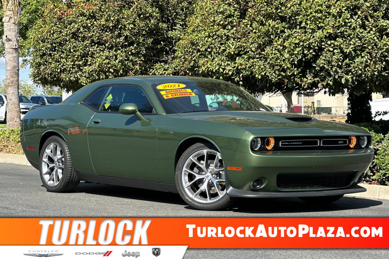 Green 2021 Dodge Challenger GT RWD Coupe Rear-Wheel Drive 8-Speed Automatic