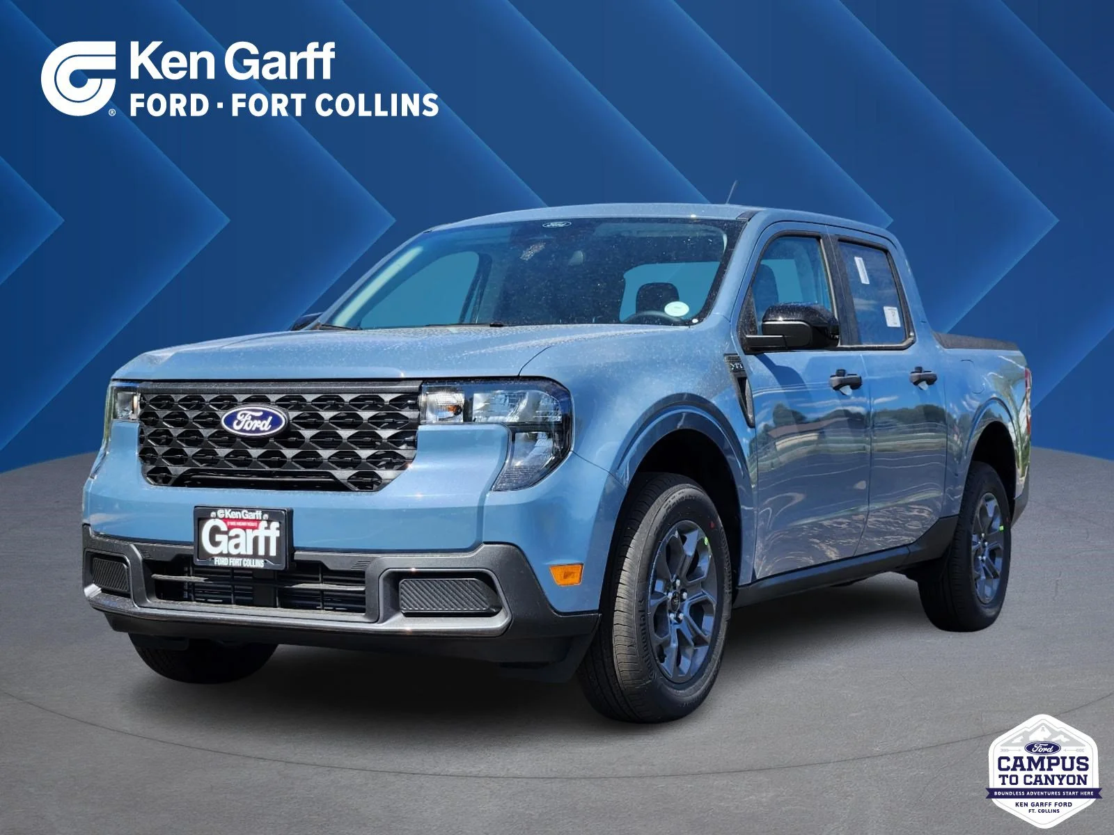 New 2026 Azure Gray Metallic Tri-Coat Ford XLT image 1
