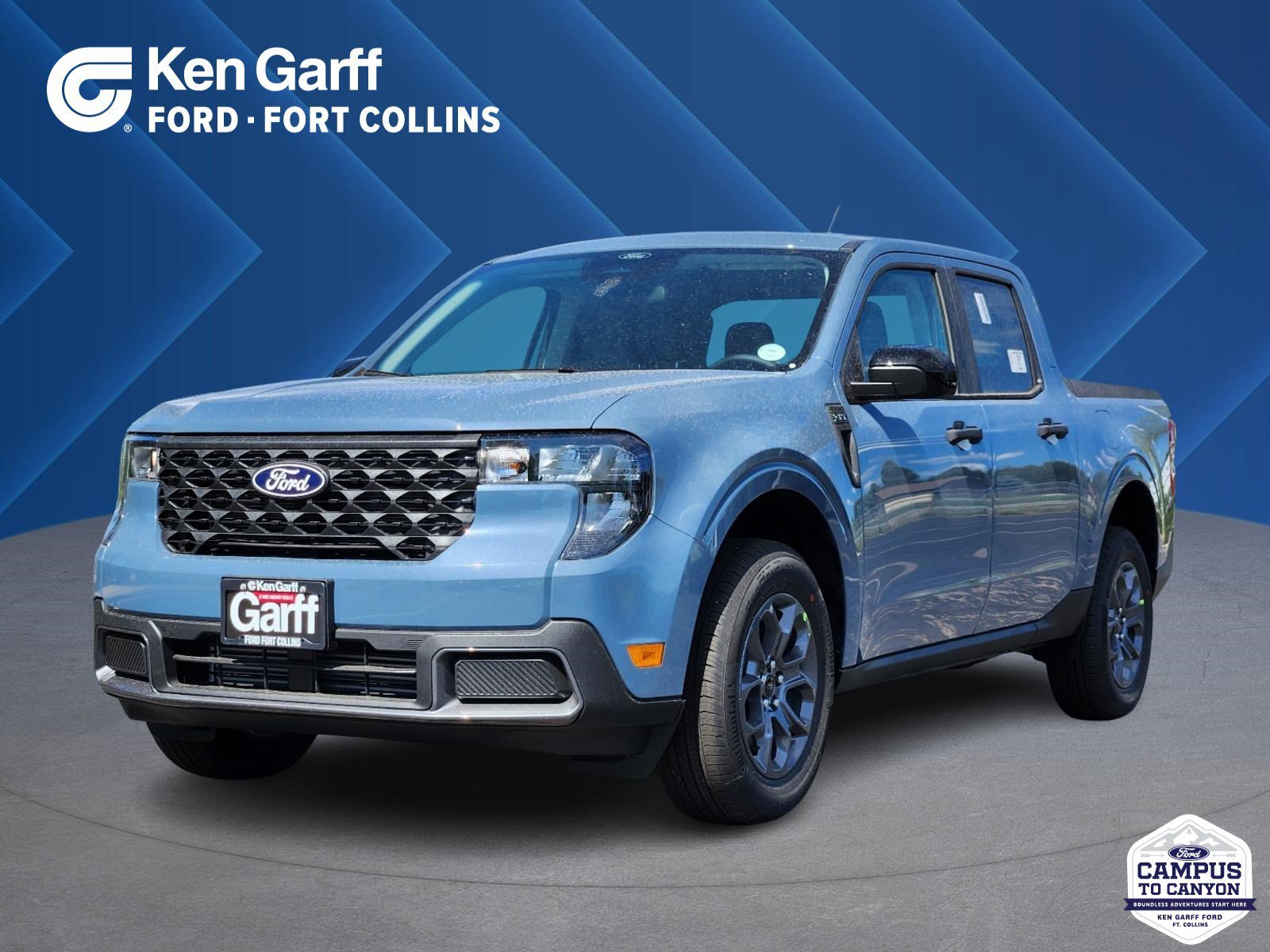 New 2026 Azure Gray Metallic Tri-Coat Ford XLT image 1