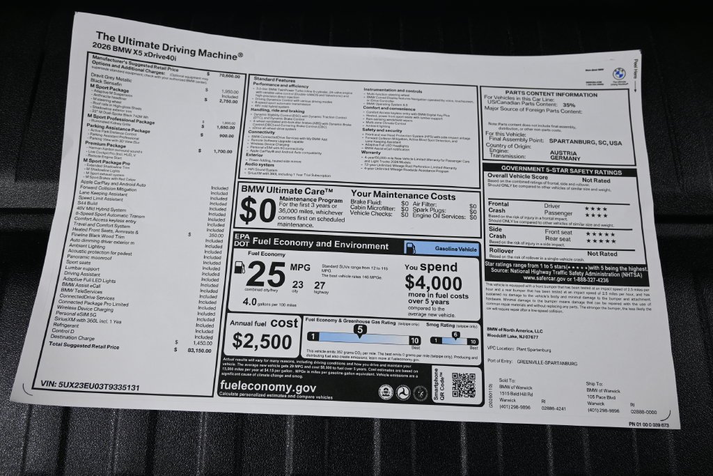 Used 2026 Gray Metallic BMW xDrive40i image 36