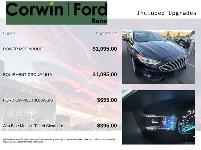 Used 2020 Alto Blue Metallic Tinted Clearcoat Ford SE image 3