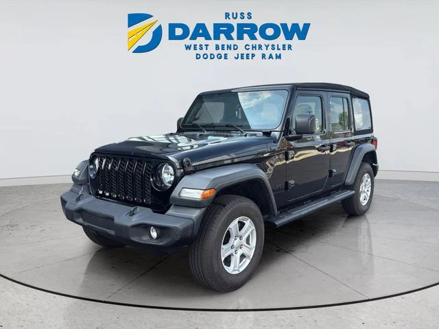 Certified Used 2024 Black Jeep Sport image 1