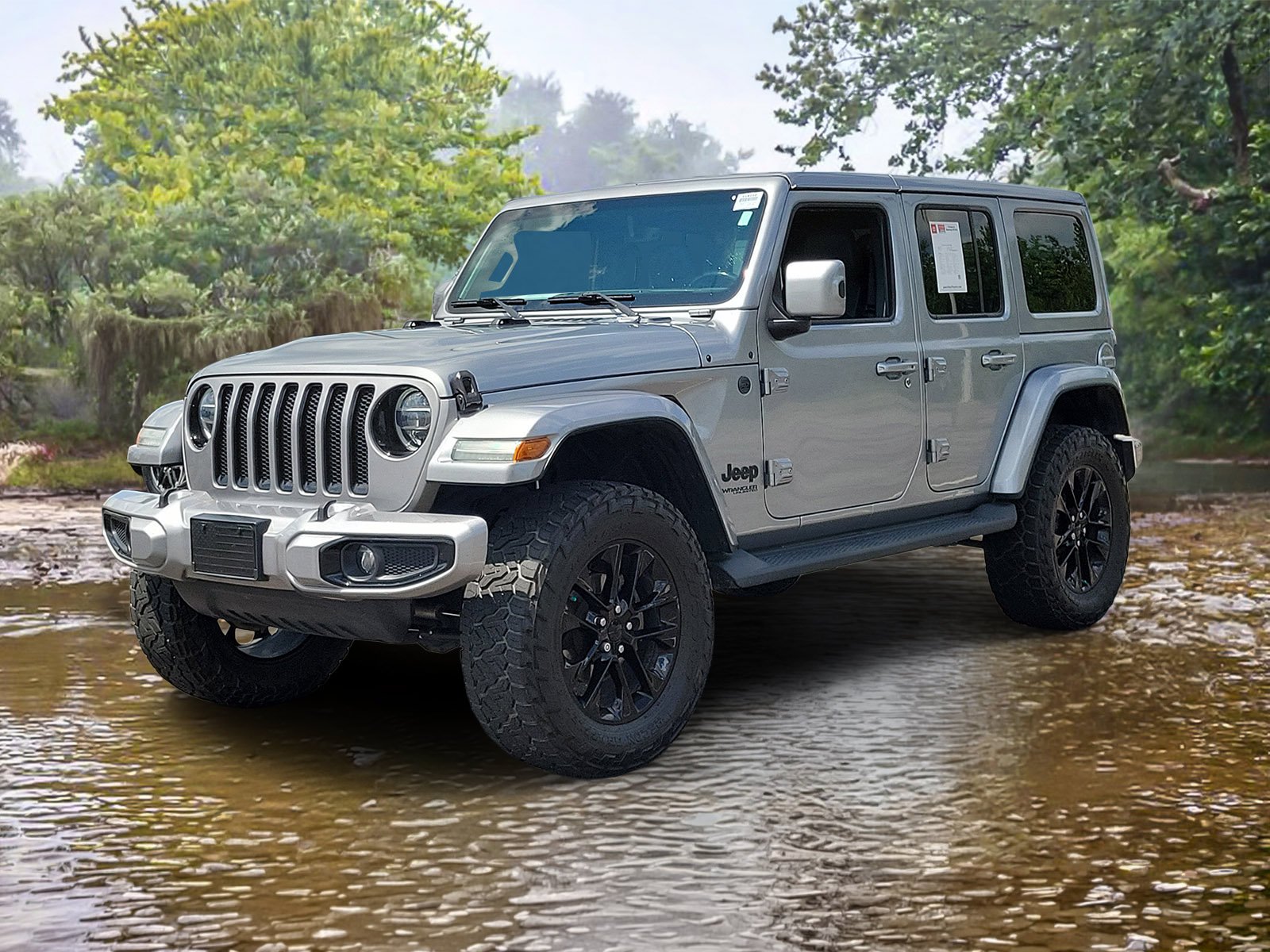 Used 2021 Billet Silver Metallic Clear Coat Jeep High Altitude image 36