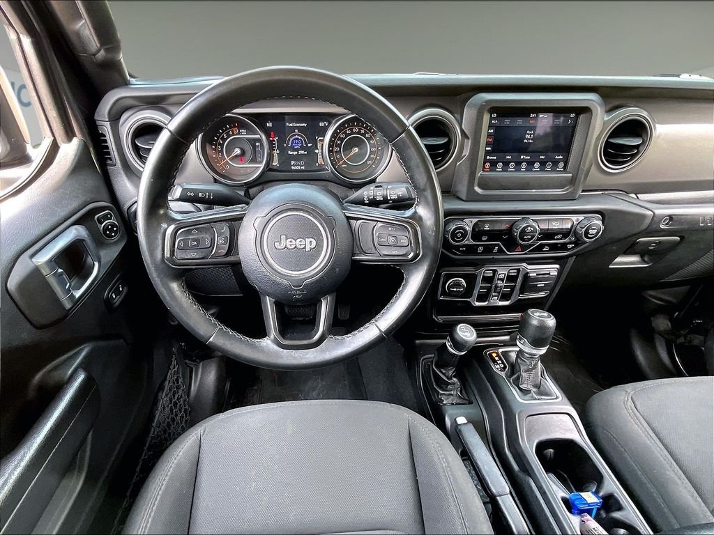 Used 2021 Granite Crystal Metallic Clearcoat Jeep Unlimited Sport S image 16