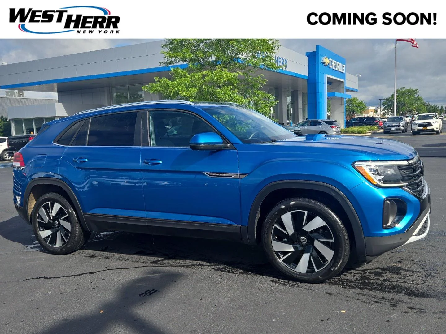 Used 2024 Kingfisher Blue Metallic Volkswagen 2.0T SE w/Technology image 1