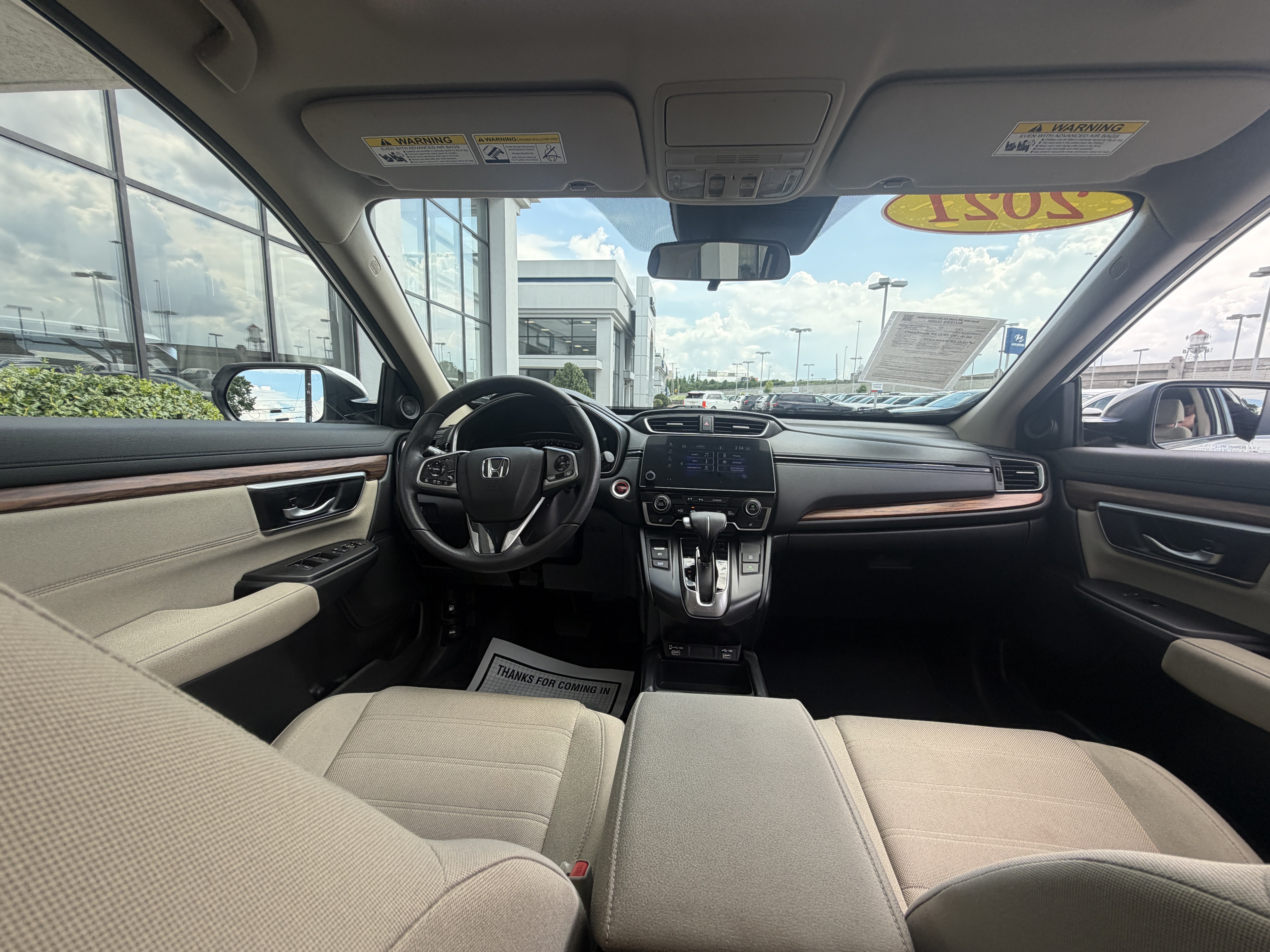 Used 2021 Platinum White Pearl Honda EX image 26