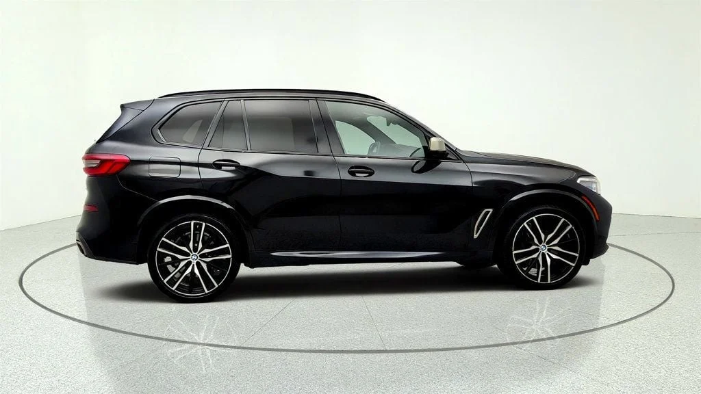 Used 2020 Black Sapphire Metallic BMW M50i Sports Activity Vehicle w/ Executive Pkg & Merino Leather image 4