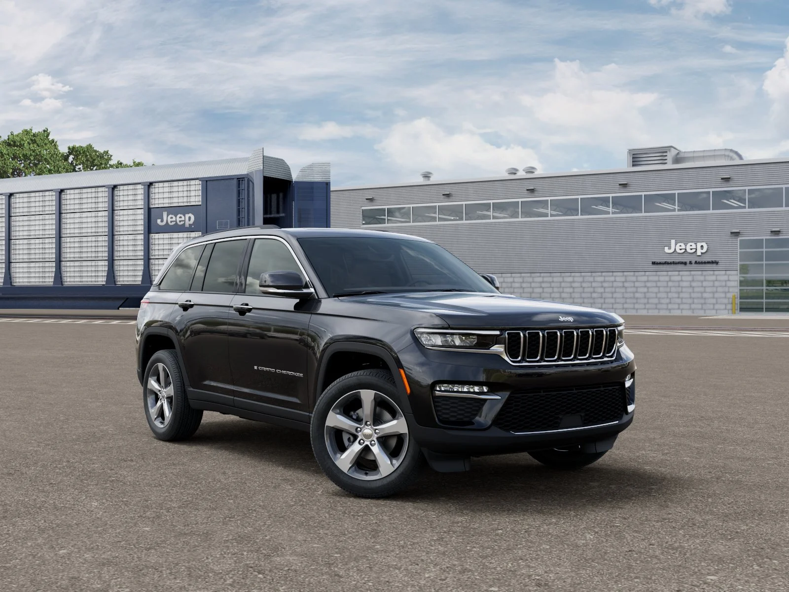 New 2025 Diamond Black Crystal Pearl-Coat Exterior Paint Jeep Limited image 26