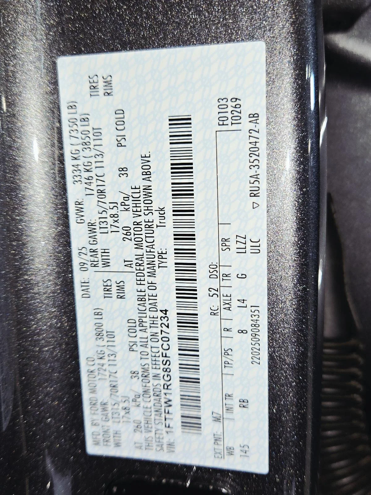 Used 2025 Carbonized Gray Ford Raptor image 72