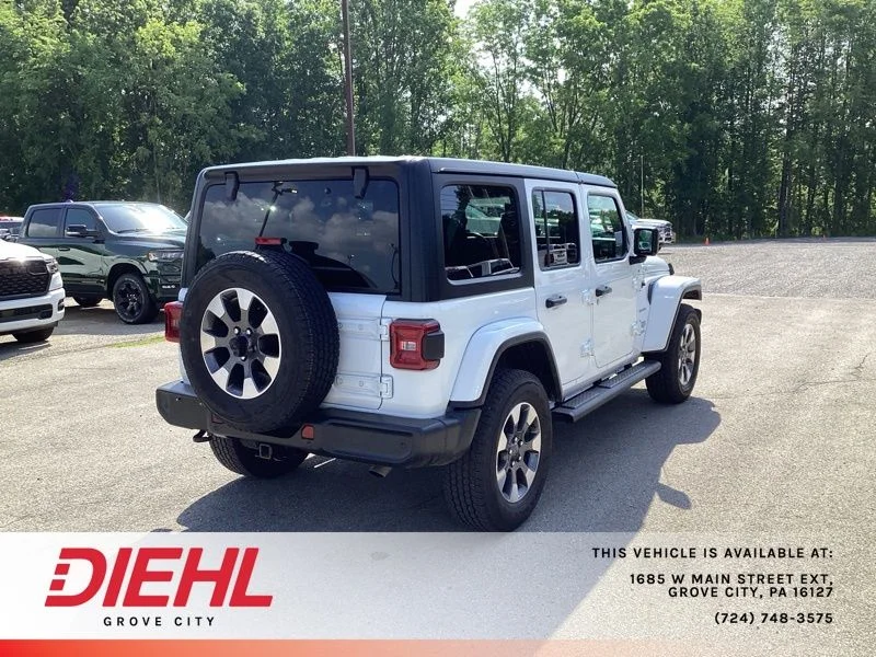 Used 2022 White Jeep Unlimited Sahara image 7
