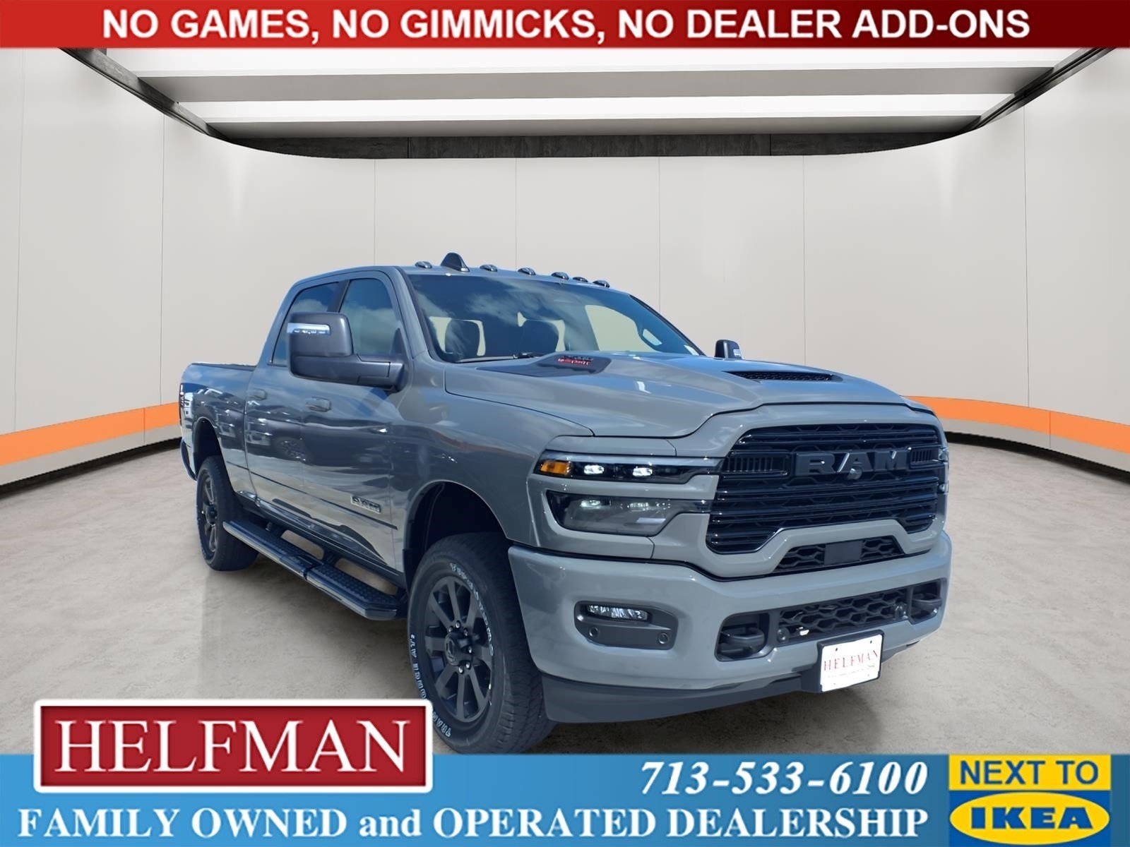 New 2026 Ceramic Gray Clear-Coat Exterior Paint RAM Laramie image 1