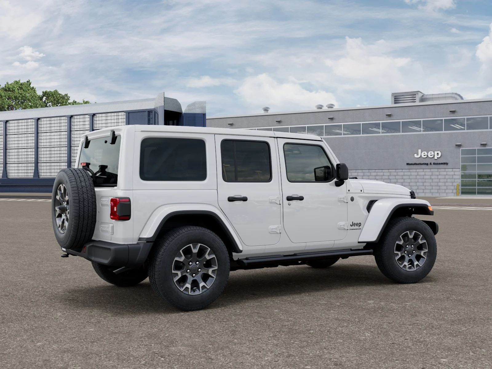 New 2027 Bright White Clear-Coat Paint Jeep Sahara image 2
