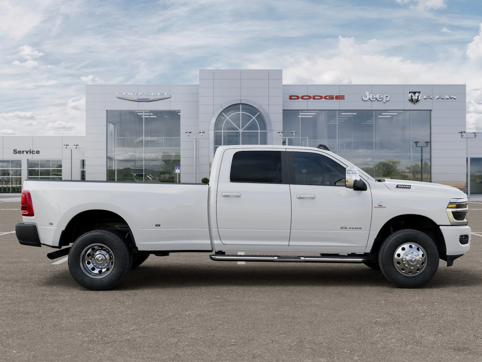 New 2026 Bright White Clear-Coat Exterior Paint RAM Laramie image 47