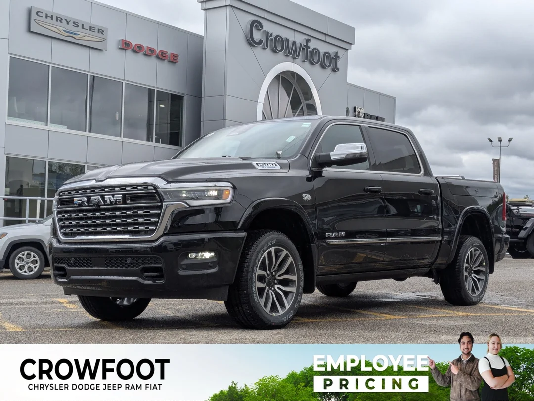 New 2026 Black RAM Limited - - 5.7L HEMI V8 - Pano Sunroof - 14.4 Uconnect - Surround Cam & More! image 1