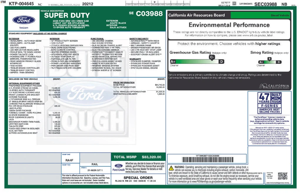 Certified Used 2025 Black Metallic Ford Lariat image 42
