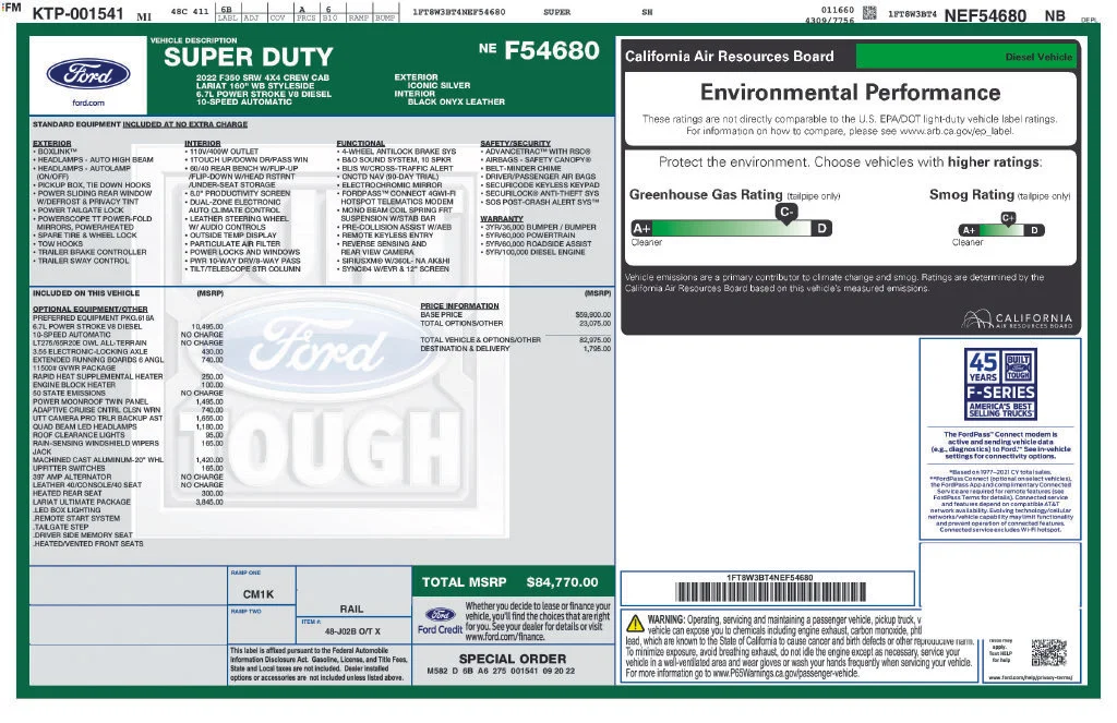 Used 2022 Silver Ford Lariat image 43