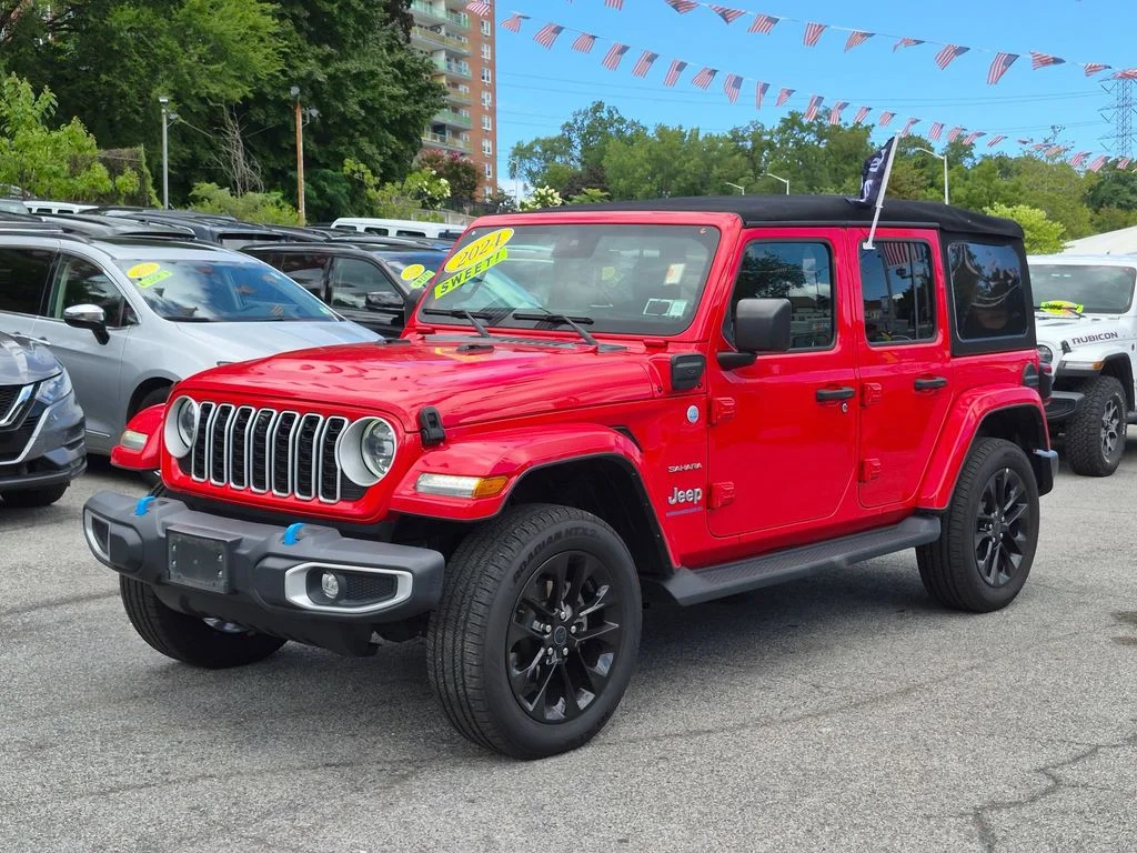 Used 2024 Red Jeep Sahara 4xe image 2