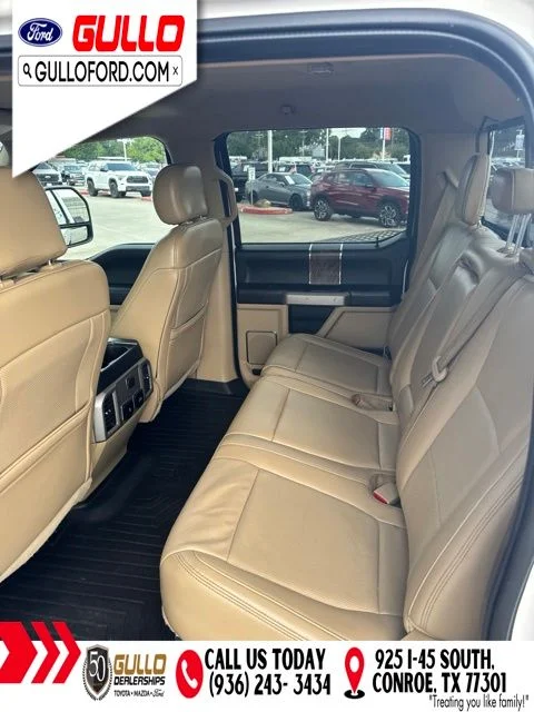 Used 2019 White Platinum Metallic Tri-Coat Ford Lariat image 11