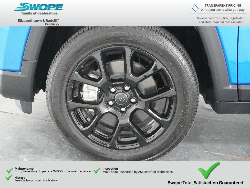 New 2026 Hydro Blue Pearl-Coat Exterior Paint Jeep Latitude Altitude image 28