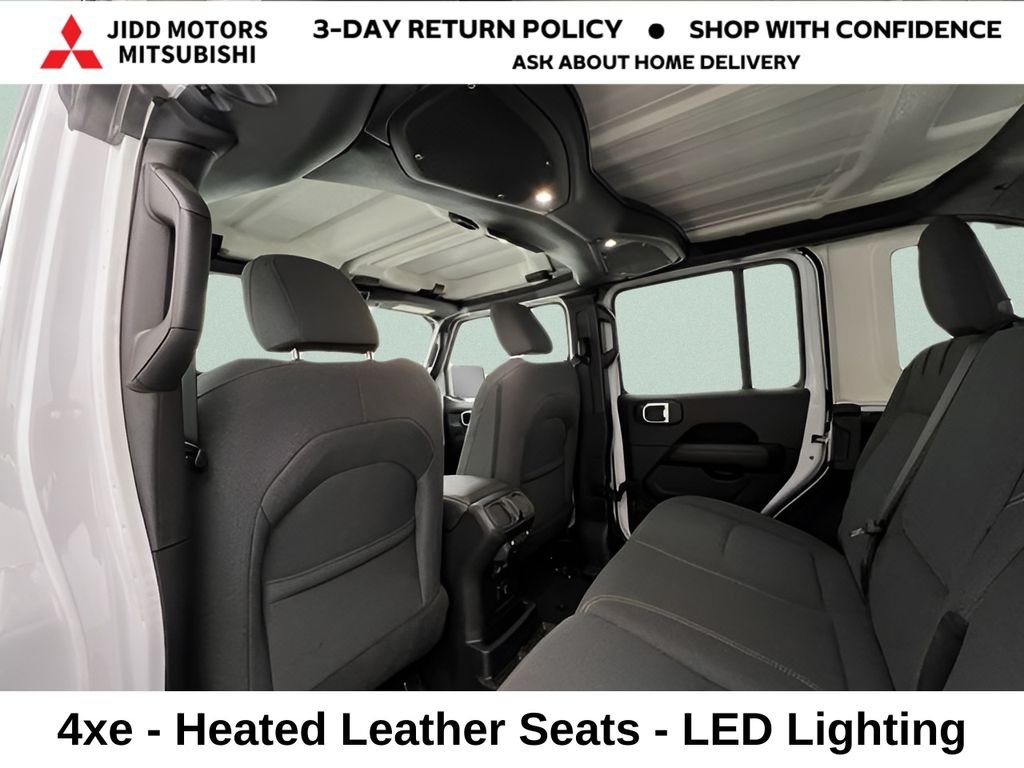 Used 2025 Bright White Clearcoat Jeep Sahara 4xe image 30