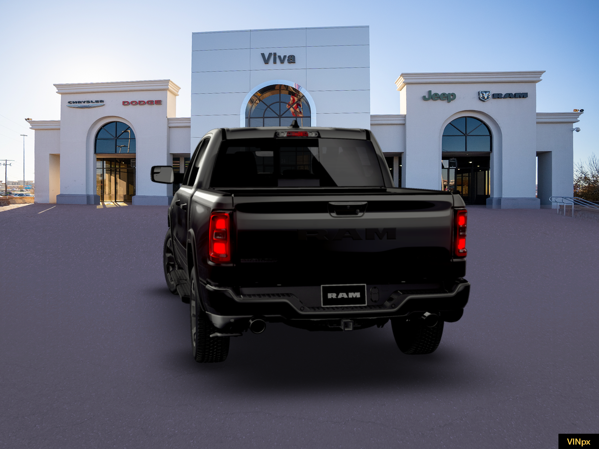 New 2026 Diamond Black Crystal Pearl-Coat Exterior Paint RAM Big Horn/Lone Star image 11
