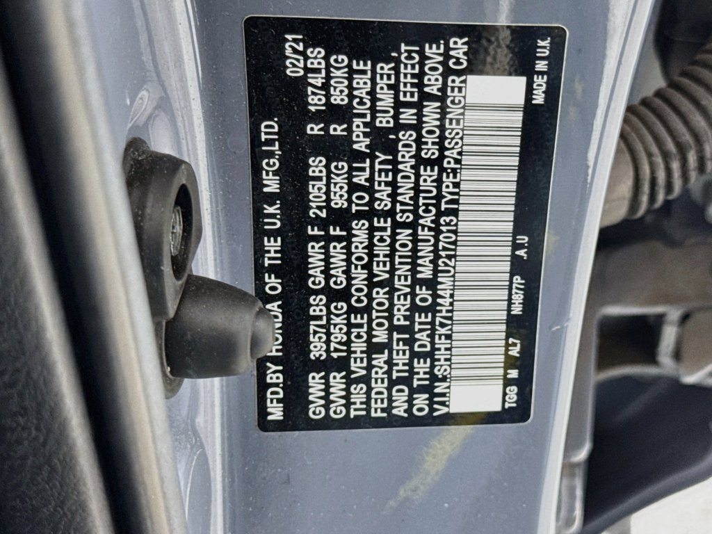 Certified Used 2021 Sonic Gray Pearl Honda Sport image 38