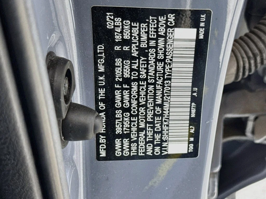Certified Used 2021 Sonic Gray Pearl Honda Sport image 38