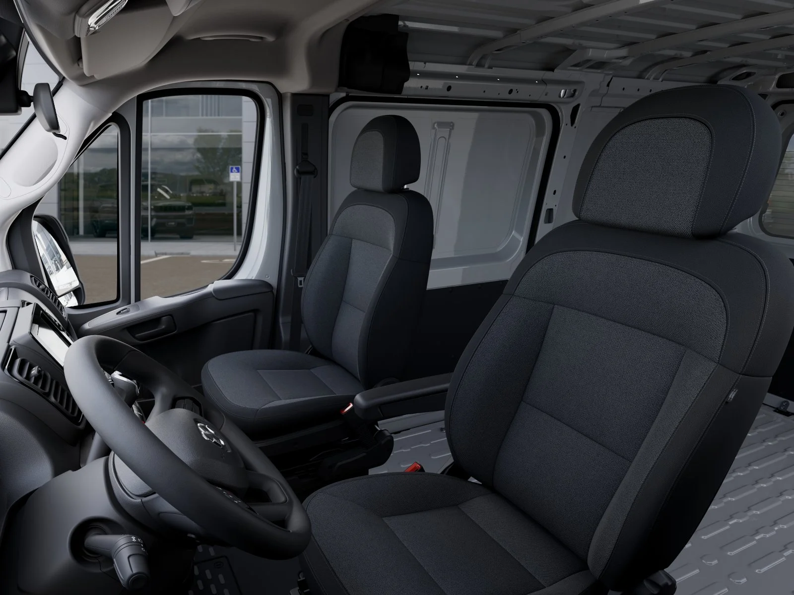 New 2026 Bright White Clear-Coat Exterior Paint RAM Tradesman 1500 Low Roof 118 WB w/Pass Seat image 49