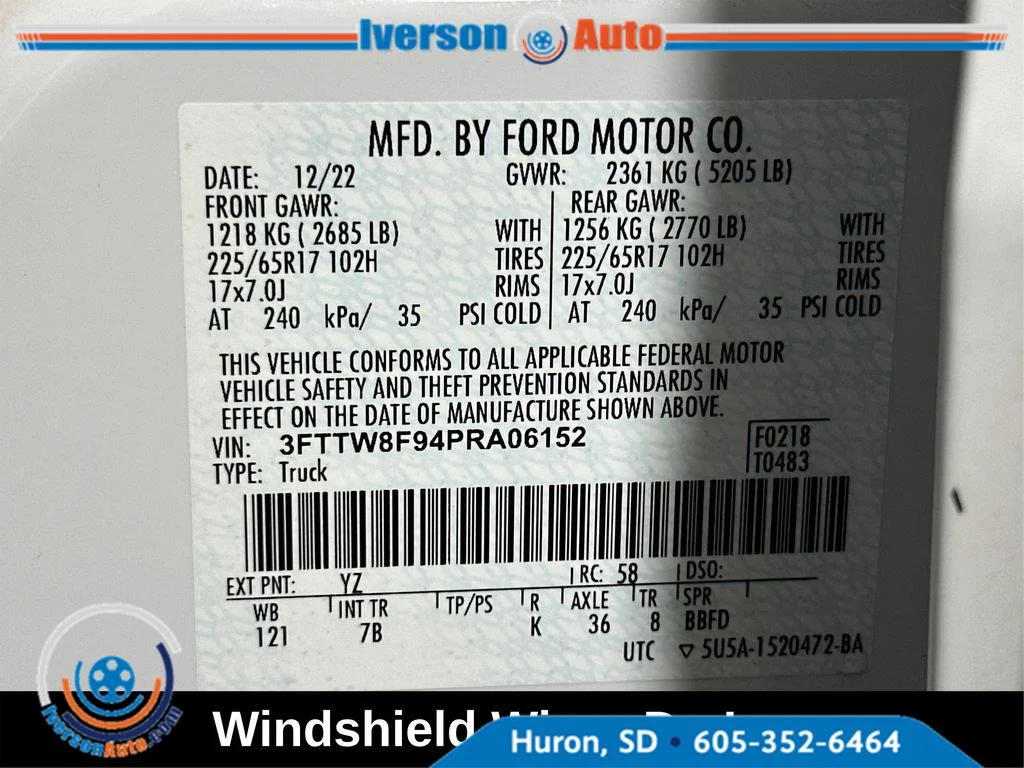 Used 2023 Oxford White Ford XLT image 14