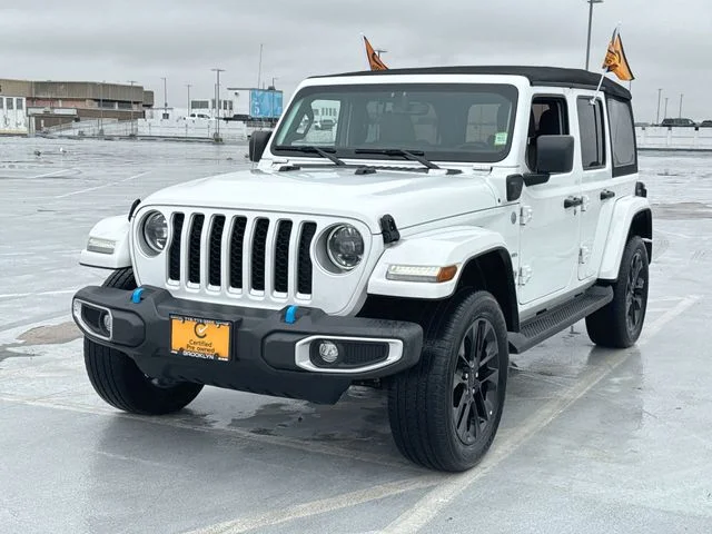 Certified Used 2023 White Jeep Sahara 4xe image 3