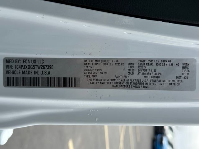 New 2026 Bright White Clear-Coat Exterior Paint Jeep Sport S image 38