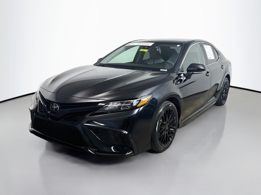 Used 2024 Midnight Black Metallic Toyota SE image 3
