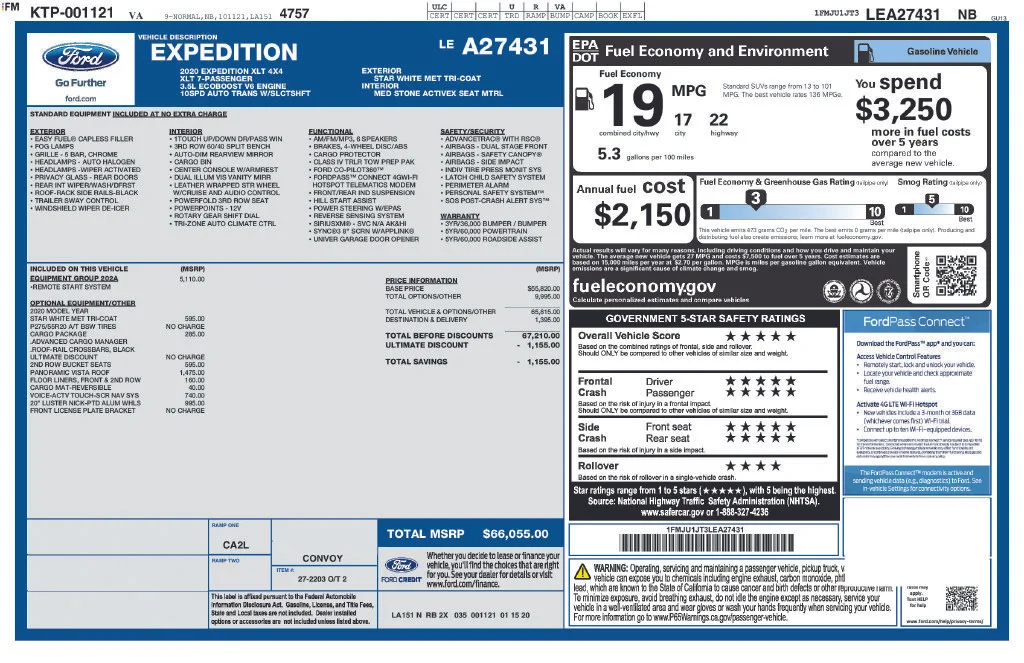 Certified Used 2020 White Ford XLT image 8