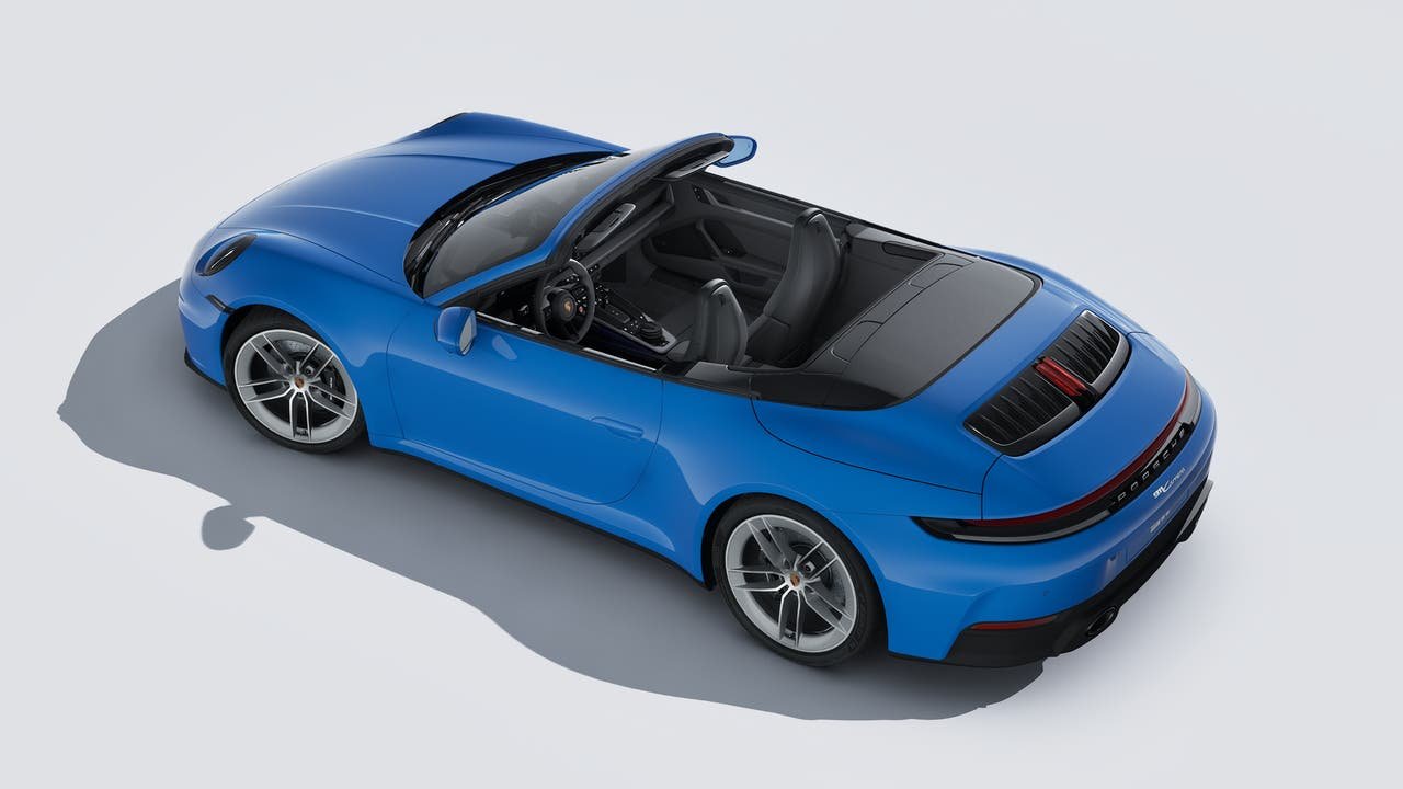 Used 2025 Lugano Blue Porsche Carrera Cabriolet image 4