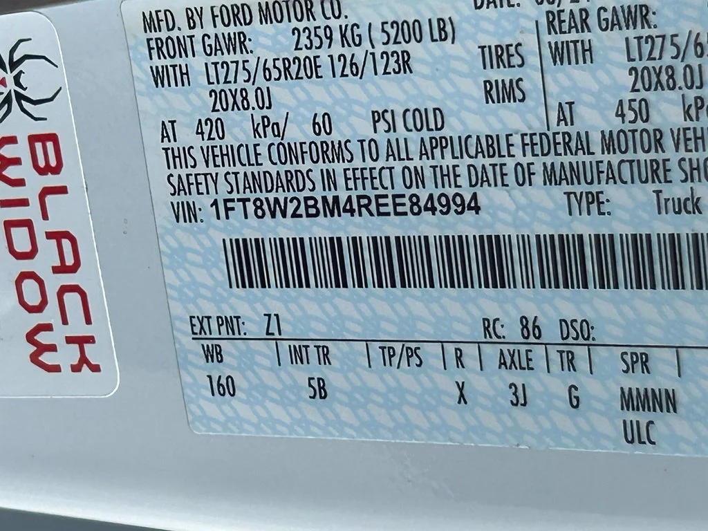 Used 2024 Oxford White Ford LARIAT LIFTED BLACK WIDOW PKG image 49