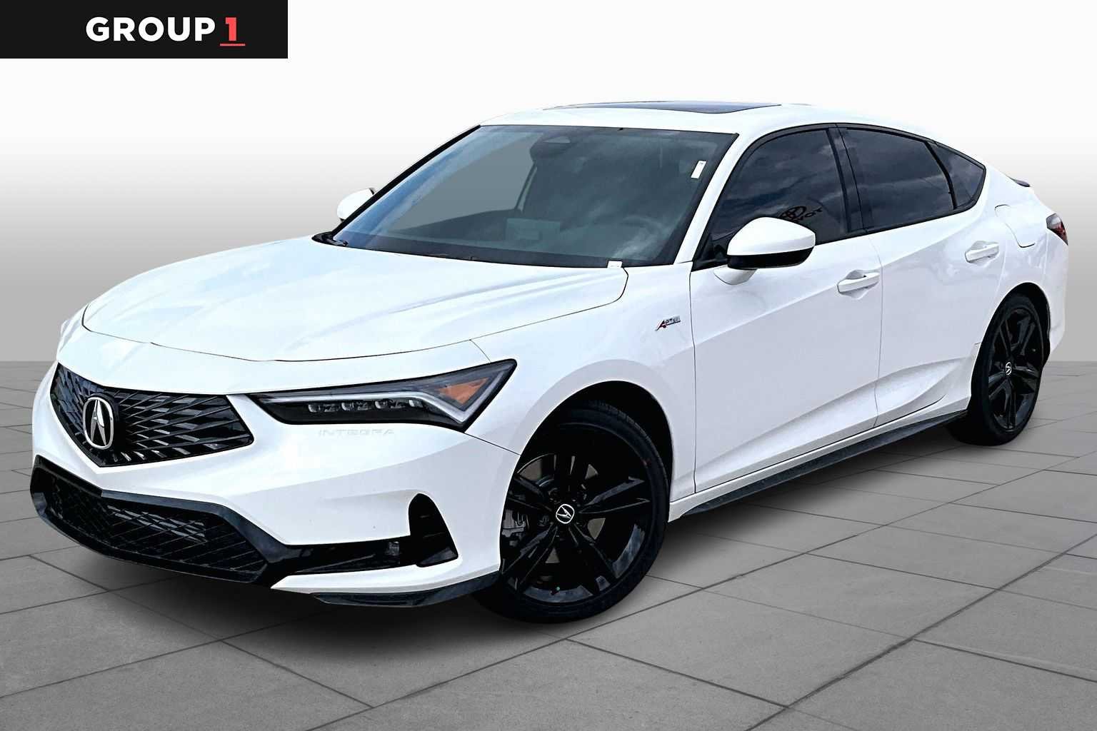 Platinum White Pearl 2026 Acura Integra FWD with A-SPEC Package Sedan Front-Wheel Drive