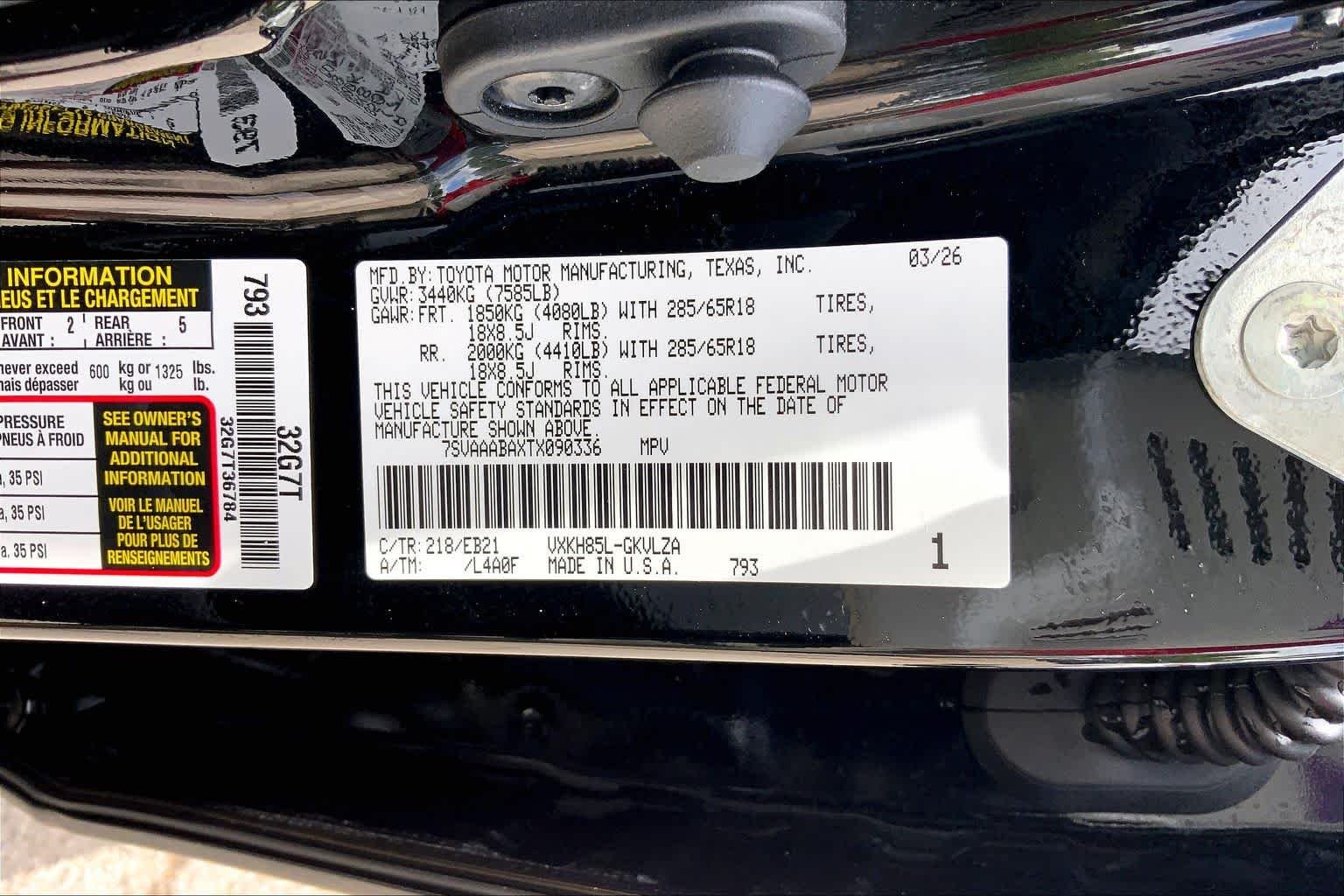 Used 2026 Midnight Black Metallic Toyota TRD Pro image 34