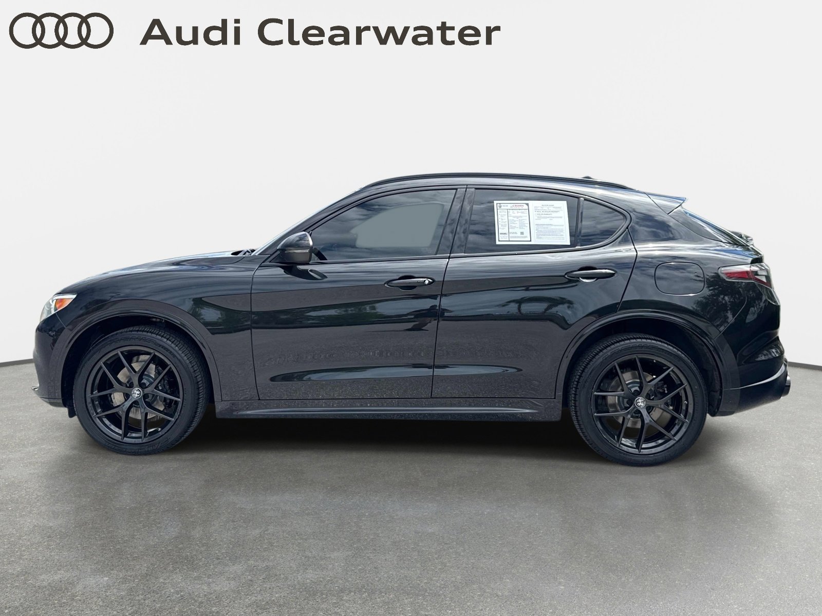 Vulcano Black Metallic 2021 Alfa Romeo Stelvio Ti Sport AWD SUV / Crossover All-Wheel Drive 8-Speed Automatic