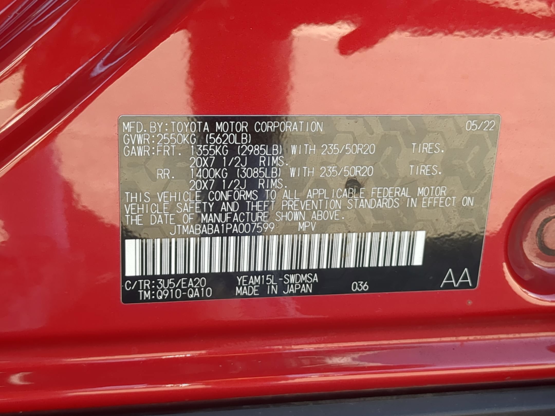 Certified Used 2023 Elemental Red Pearl Subaru Limited image 31